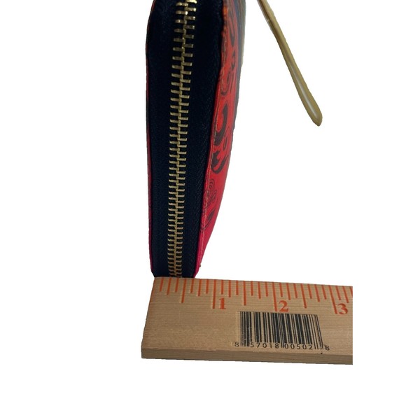 All Things Sundar Colorful Satin and Polyester Large Zip Wristlet Wallet NWOT - Picture 12 of 13